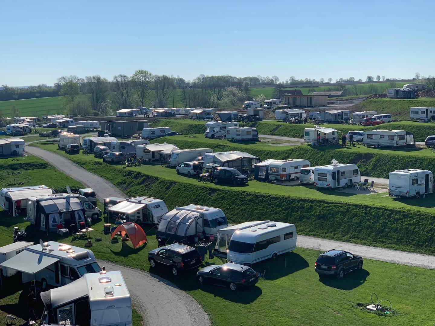 Ausblick auf Terrassen Camping in Bayern (Campingplätze)