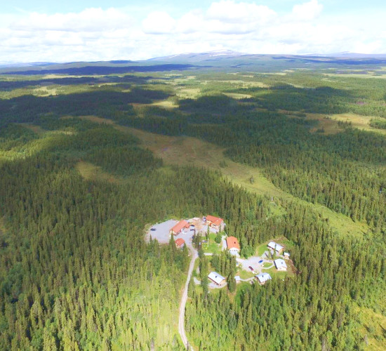 Flugbild Galå Fjällgård Flugbild Galå Fjällgård