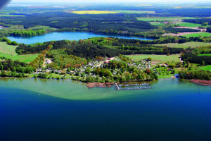 Wald- und Seeblick Camp Zislow Luftbild Campingplatz